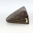 LOUIS VUITTON Monogram Trousse Demi Ronde Cosmetic Pouch M47520 LV Auth ARZ812-3