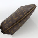 LOUIS VUITTON Monogram Trousse Demi Ronde Cosmetic Pouch M47520 LV Auth ARZ812-5