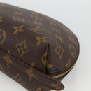 LOUIS VUITTON Monogram Trousse Demi Ronde Cosmetic Pouch M47520 LV Auth ARZ812-7