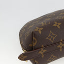 LOUIS VUITTON Monogram Trousse Demi Ronde Cosmetic Pouch M47520 LV Auth ARZ812-14