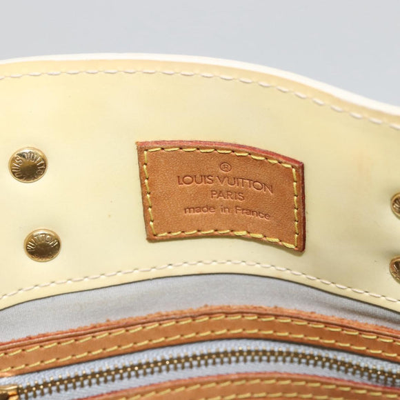 LOUIS VUITTON Monogram Vernis Reade PM Hand Bag Perle M91336 LV Auth ARZ815