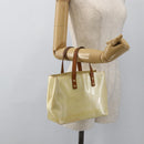 LOUIS VUITTON Monogram Vernis Reade PM Hand Bag Perle M91336 LV Auth ARZ815-21