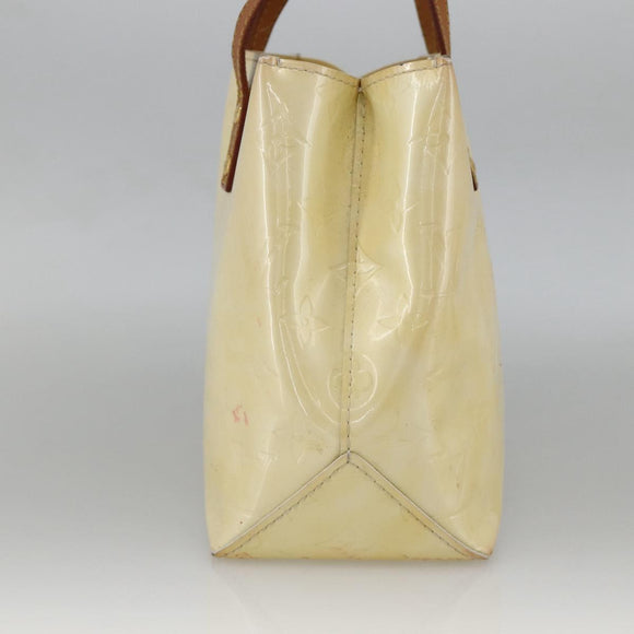 LOUIS VUITTON Monogram Vernis Reade PM Hand Bag Perle M91336 LV Auth ARZ815
