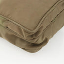 PRADA Shoulder Bag Nylon Khaki Silver Auth ARZ817-14