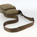 PRADA Shoulder Bag Nylon Khaki Silver Auth ARZ817-7