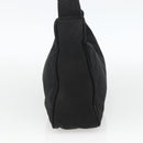 PRADA Hand Pouch Nylon Black Silver Auth ARZ818-4