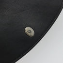 Christian Dior Shoulder Bag Leather Black Gold Auth ARZ819-14