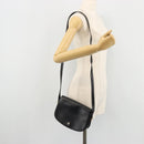 Christian Dior Shoulder Bag Leather Black Gold Auth ARZ819-21