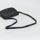Christian Dior Shoulder Bag Leather Black Gold Auth ARZ819-7