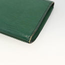 LOUIS VUITTON Epi Art Deco Clutch Bag Green M52634 LV Auth ARZ821-15