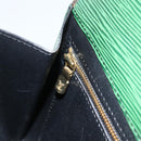 LOUIS VUITTON Epi Art Deco Clutch Bag Green M52634 LV Auth ARZ821-10