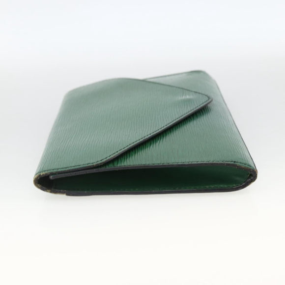LOUIS VUITTON Epi Art Deco Clutch Bag Green M52634 LV Auth ARZ821