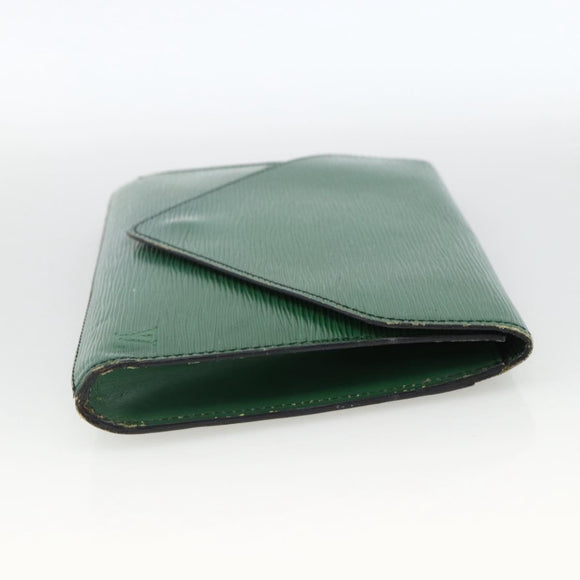 LOUIS VUITTON Epi Art Deco Clutch Bag Green M52634 LV Auth ARZ821