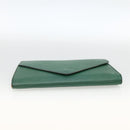 LOUIS VUITTON Epi Art Deco Clutch Bag Green M52634 LV Auth ARZ821-6