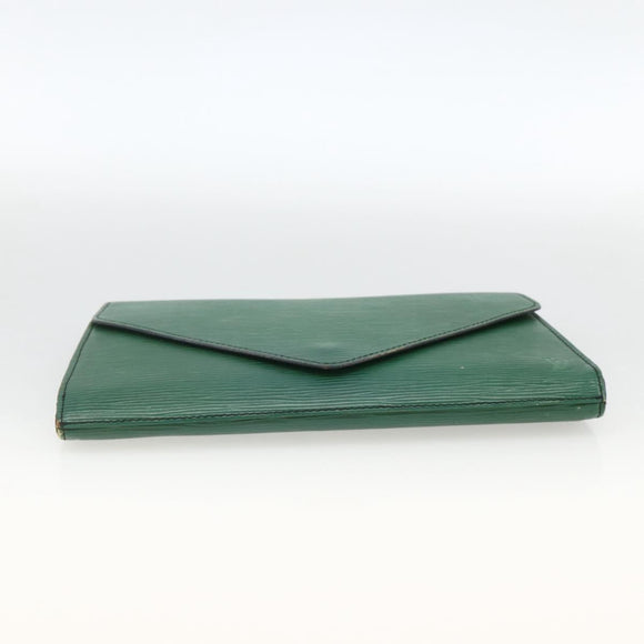 LOUIS VUITTON Epi Art Deco Clutch Bag Green M52634 LV Auth ARZ821