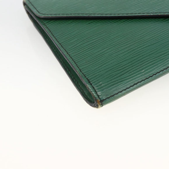 LOUIS VUITTON Epi Art Deco Clutch Bag Green M52634 LV Auth ARZ821