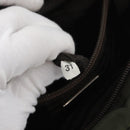 PRADA Hand Bag Nylon Khaki Silver Auth ARZ822-12