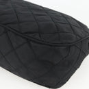 PRADA Pouch Nylon Black Silver Auth ARZ823A-15