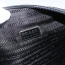 PRADA Pouch Nylon Black Silver Auth ARZ823A-10