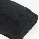 PRADA Pouch Nylon Black Silver Auth ARZ823A-7