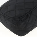 PRADA Pouch Nylon Black Silver Auth ARZ823A-14