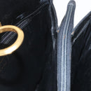 Salvatore Ferragamo Gancini Shoulder Bag Leather Black Gold Auth ARZ826-20