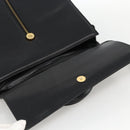 BALLY Hand Bag Leather 2way Black Gold Auth ARZ827-19