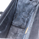 BALLY Hand Bag Leather 2way Black Gold Auth ARZ827-22
