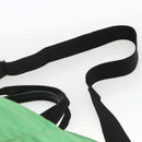 PRADA Hand Bag Nylon 2way Green Silver Auth ARZ835-15