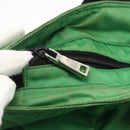 PRADA Hand Bag Nylon 2way Green Silver Auth ARZ835-10