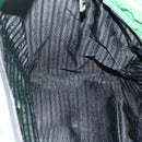 PRADA Hand Bag Nylon 2way Green Silver Auth ARZ835-21