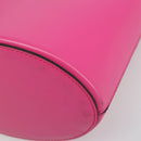 Salvatore Ferragamo Gancini Schoudertas Leer Roze Goud Auth ARZ836A-9