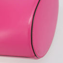 Salvatore Ferragamo Gancini Schoudertas Leer Roze Goud Auth ARZ836A-17