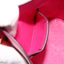 Salvatore Ferragamo Gancini Schoudertas Leer Roze Goud Auth ARZ836A-22