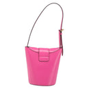 Salvatore Ferragamo Gancini Schoudertas Leer Roze Goud Auth ARZ836A-2