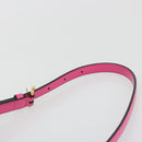 Salvatore Ferragamo Gancini Schoudertas Leer Roze Goud Auth ARZ836A-14
