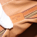 CELINE Macadam Canvas Hand Bag PVC Leather Brown Gold Auth ARZ837-23
