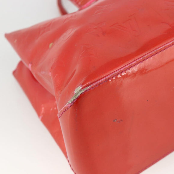 LOUIS VUITTON Monogram Vernis Wilshire PM Hand Bag Rose Pop M93643 Auth ARZ840