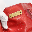 LOUIS VUITTON Monogram Vernis Wilshire PM Hand Bag Rose Pop M93643 Auth ARZ840-17