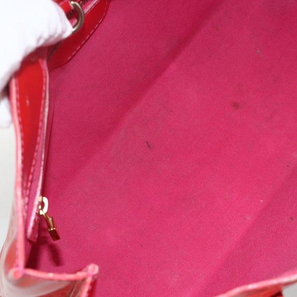 LOUIS VUITTON Monogram Vernis Wilshire PM Hand Bag Rose Pop M93643 Auth ARZ840