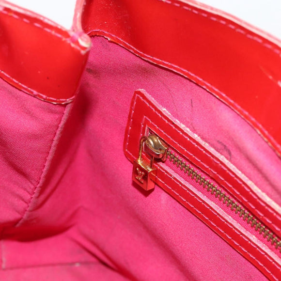 LOUIS VUITTON Monogram Vernis Wilshire PM Hand Bag Rose Pop M93643 Auth ARZ840