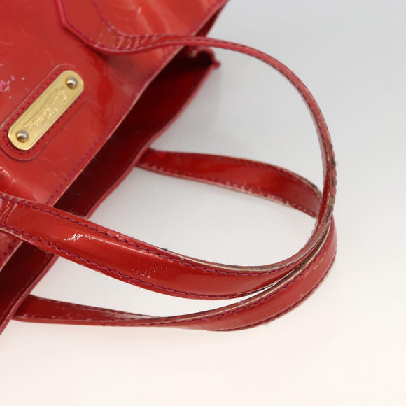 LOUIS VUITTON Monogram Vernis Wilshire PM Hand Bag Rose Pop M93643 Auth ARZ840