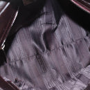 Salvatore Ferragamo Gancini Sofia Bag Leather 2way Bordeaux Silver Auth ARZ841-11