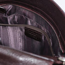 Salvatore Ferragamo Gancini Sofia Bag Leather 2way Bordeaux Silver Auth ARZ841-12