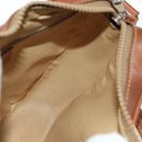 CELINE Macadam Canvas Shoulder Bag PVC Leather Beige Gold Auth ARZ842A-19