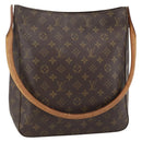 LOUIS VUITTON Monogram Looping GM Shoulder Bag M51145 LV Auth ARZ845-1