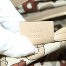GUCCI GG Canvas Guccissima Shoulder Bag Leather Beige Gold 162740 Auth ARZ847V-20