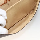 CELINE Macadam Canvas Shoulder Bag PVC Leather Brown Gold Auth ARZ848-23