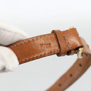 CELINE Macadam Canvas Shoulder Bag PVC Leather Brown Gold Auth ARZ848-12