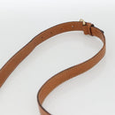 CELINE Macadam Canvas Shoulder Bag PVC Leather Brown Gold Auth ARZ848-14